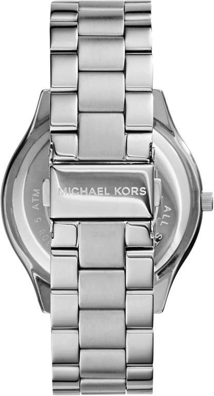 Michael Kors Slim Runway Women's Watch, Stainless Steel Bracelet Watch for Women
