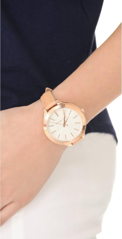 Michael Kors Slim Runway Women's Watch, Stainless Steel Bracelet Watch for Women