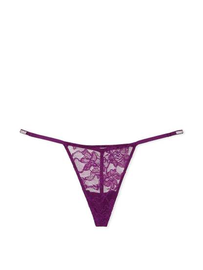 Shine Strap Lace V-String Panty
