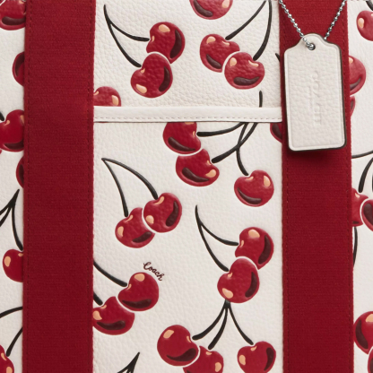Smith Tote Bag With Cherry Print