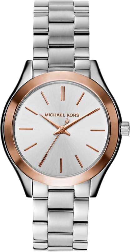 Michael Kors Slim Runway Women's Watch, Stainless Steel Bracelet Watch for Women