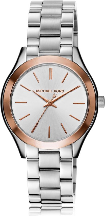Michael Kors Slim Runway Women's Watch, Stainless Steel Bracelet Watch for Women