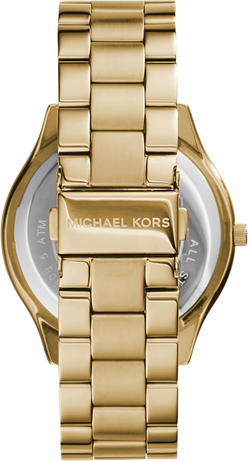 Michael Kors Slim Runway Women's Watch, Stainless Steel Bracelet Watch for Women