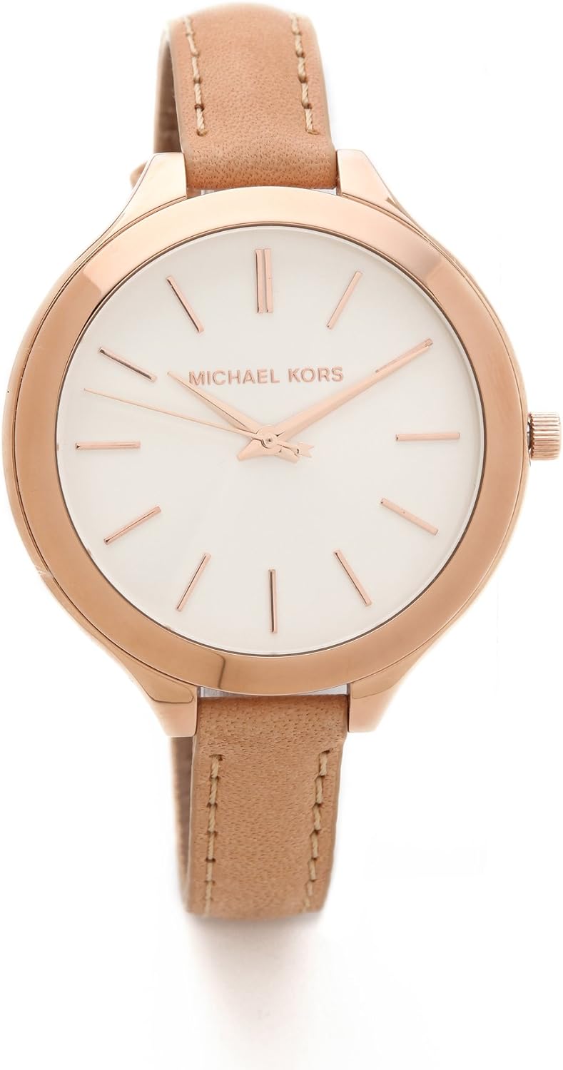 Michael Kors Slim Runway Women's Watch, Stainless Steel Bracelet Watch for Women