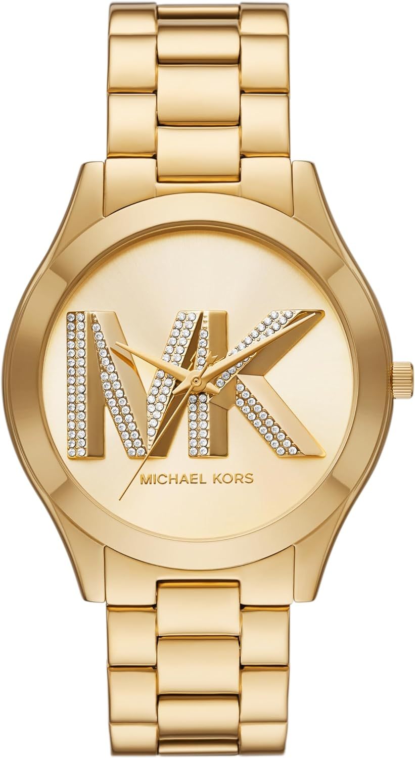 Michael Kors Slim Runway Women's Watch, Stainless Steel Bracelet Watch for Women