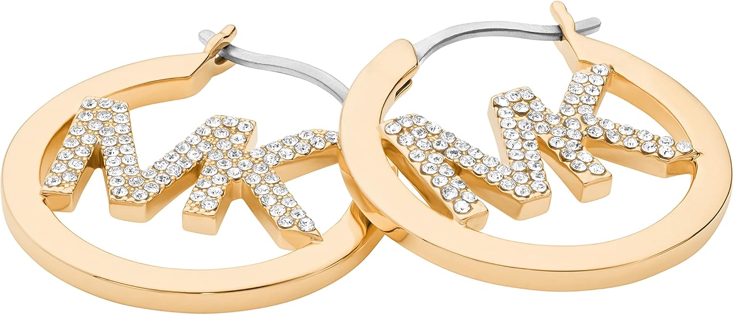 19 Styles - Michthtael Kors Gold-Tone Hoop Earrings for Women; Huggie Earrings for Women; Stainless Steel Earrings; Jewelry for Women