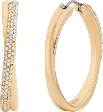 19 Styles - Michthtael Kors Gold-Tone Hoop Earrings for Women; Huggie Earrings for Women; Stainless Steel Earrings; Jewelry for Women
