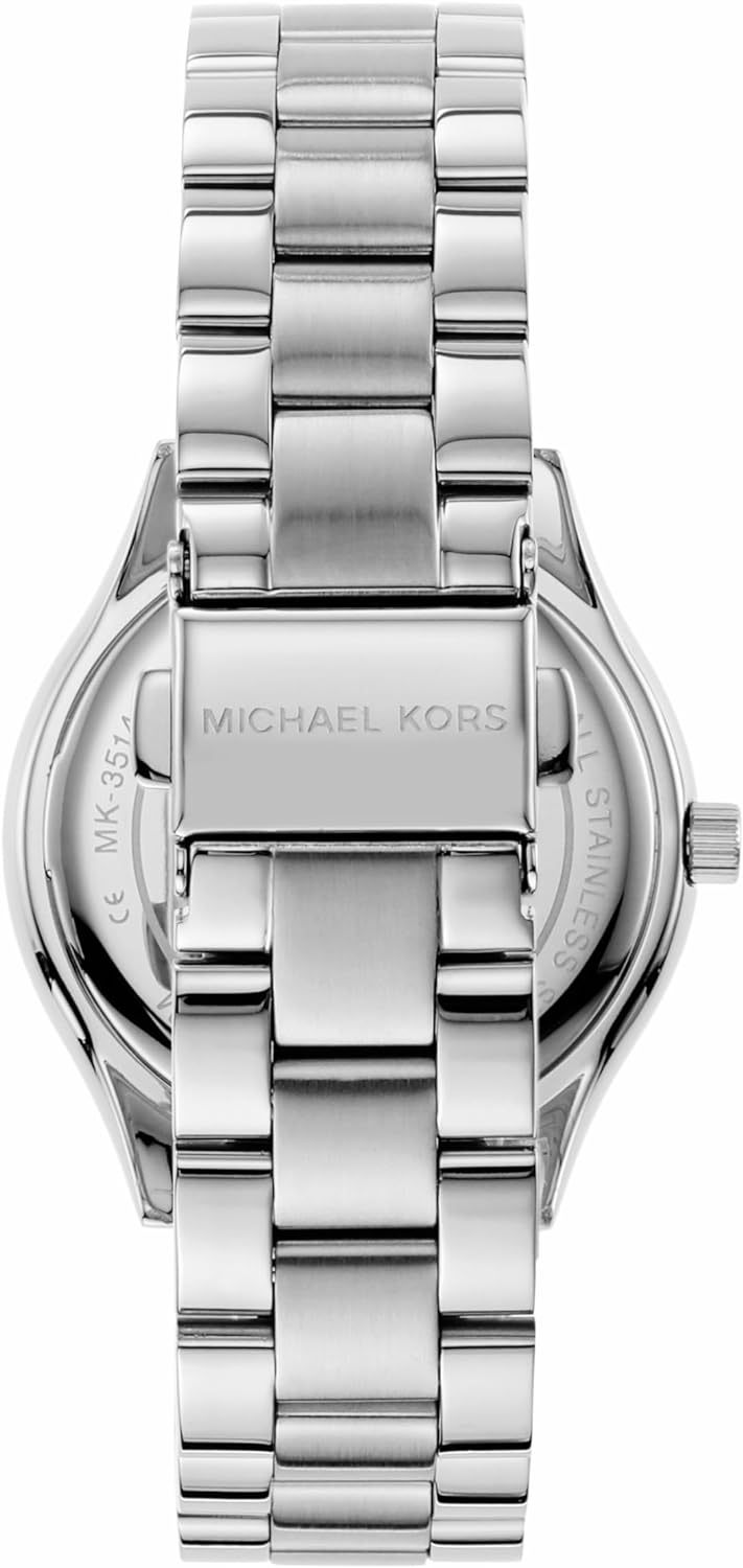 Michael Kors Slim Runway Women's Watch, Stainless Steel Bracelet Watch for Women