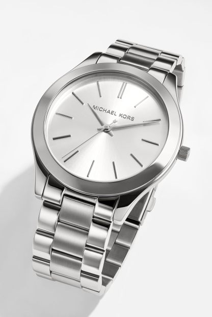 Michael Kors Slim Runway Women's Watch, Stainless Steel Bracelet Watch for Women