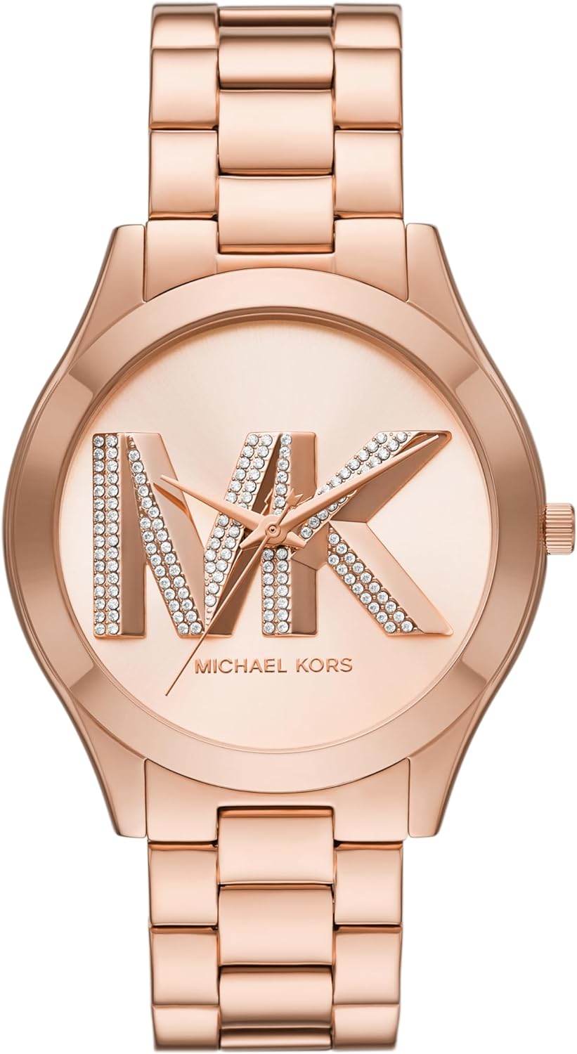 Michael Kors Slim Runway Women's Watch, Stainless Steel Bracelet Watch for Women