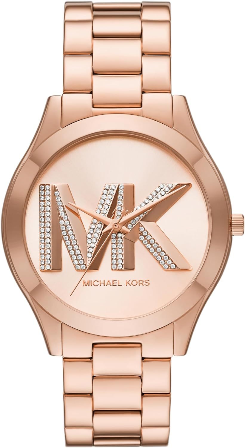 Michael Kors Slim Runway Women's Watch, Stainless Steel Bracelet Watch for Women
