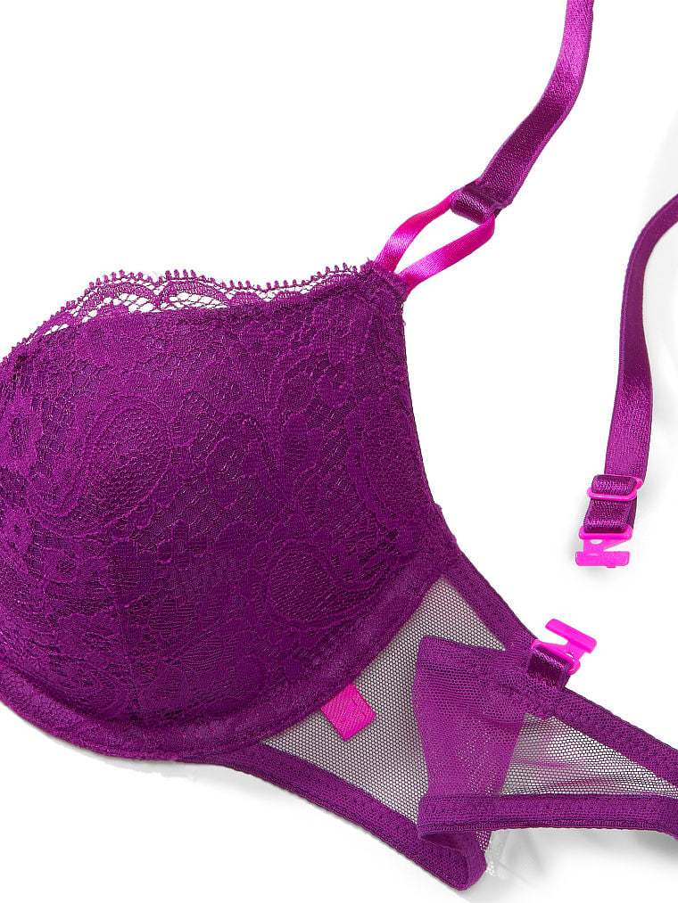 Sexy Tee Lightly Lined Paisley Lace Demi Bra
