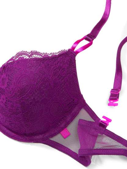 Sexy Tee Lightly Lined Paisley Lace Demi Bra