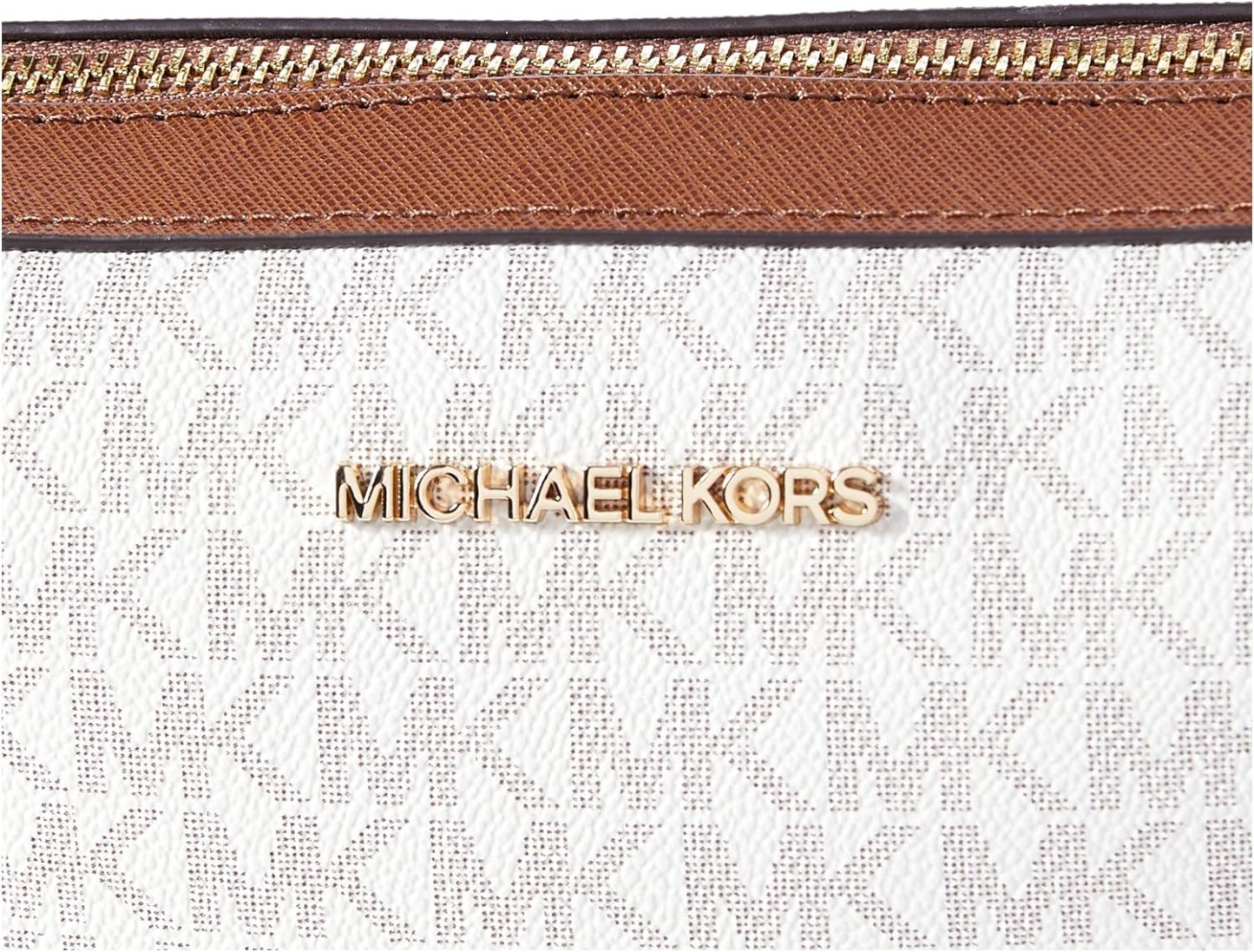 3 Styltes - Michthtael Kors Women's Jet Set Item Lg Crossbody Signature PVC
