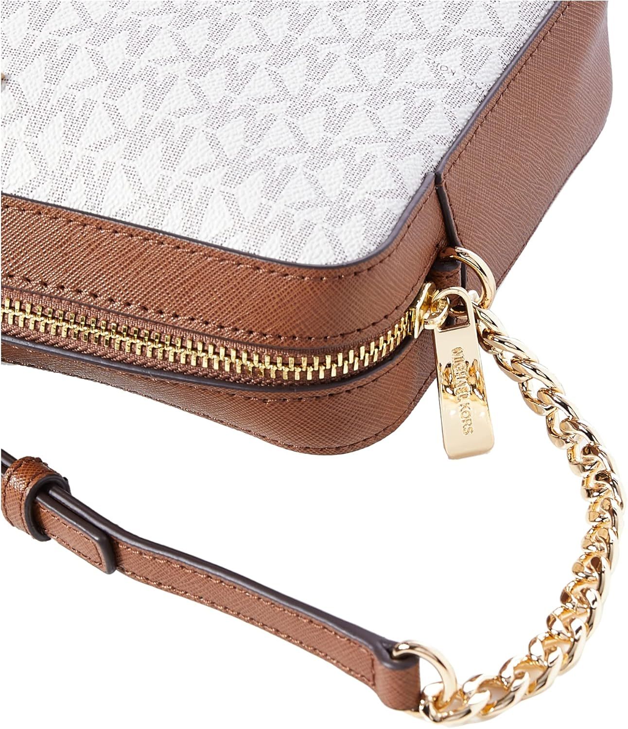 3 Styltes - Michthtael Kors Women's Jet Set Item Lg Crossbody Signature PVC