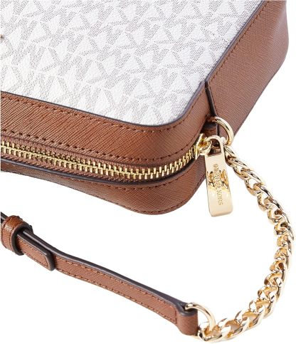 3 Styltes - Michthtael Kors Women's Jet Set Item Lg Crossbody Signature PVC