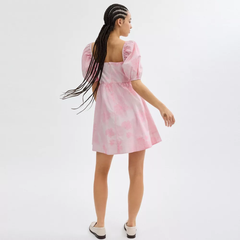 Puff Sleeve Mini Dress