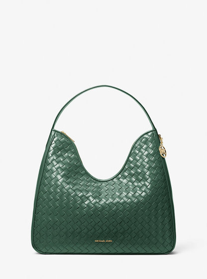 Nayla Medium Woven Shoulder Bag