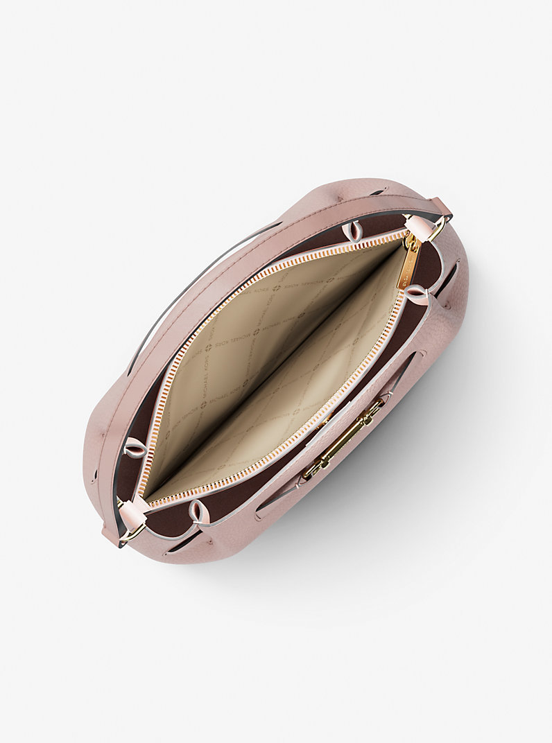 Carson Medium Pebbled Leather Convertible Bucket Crossbody Bag