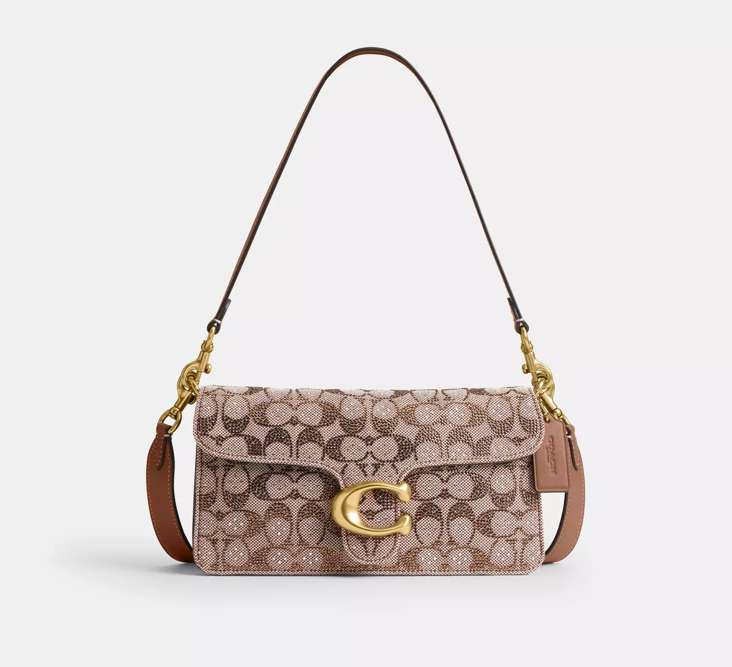 Tabby Shoulder Bag 26 In Crystal Signature Jacquard