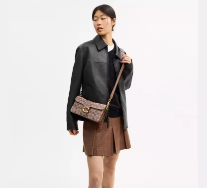 Tabby Shoulder Bag 26 In Crystal Signature Jacquard