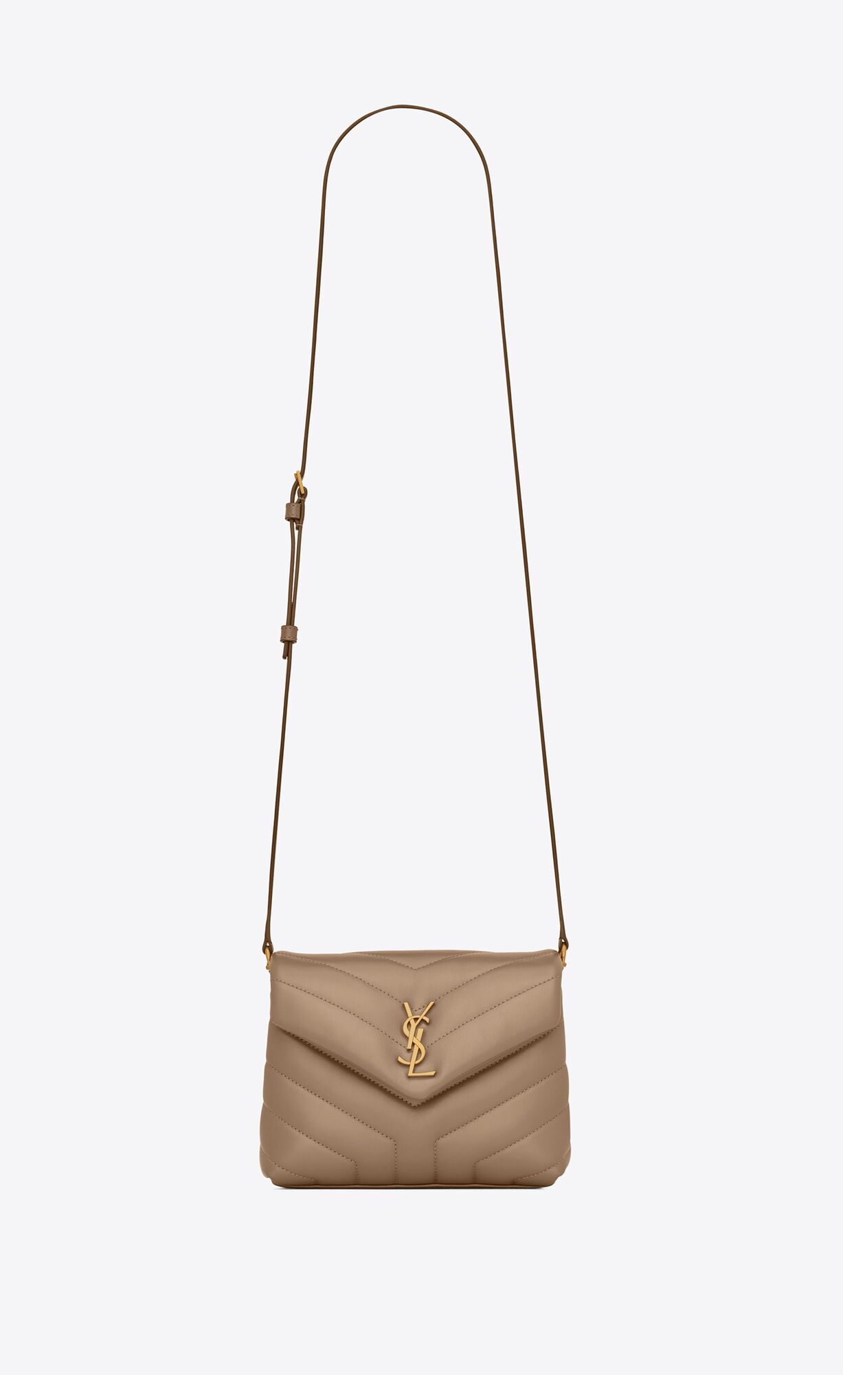 LOULOU TOY STRAP BAG IN MATELASS "Y" LEATHER