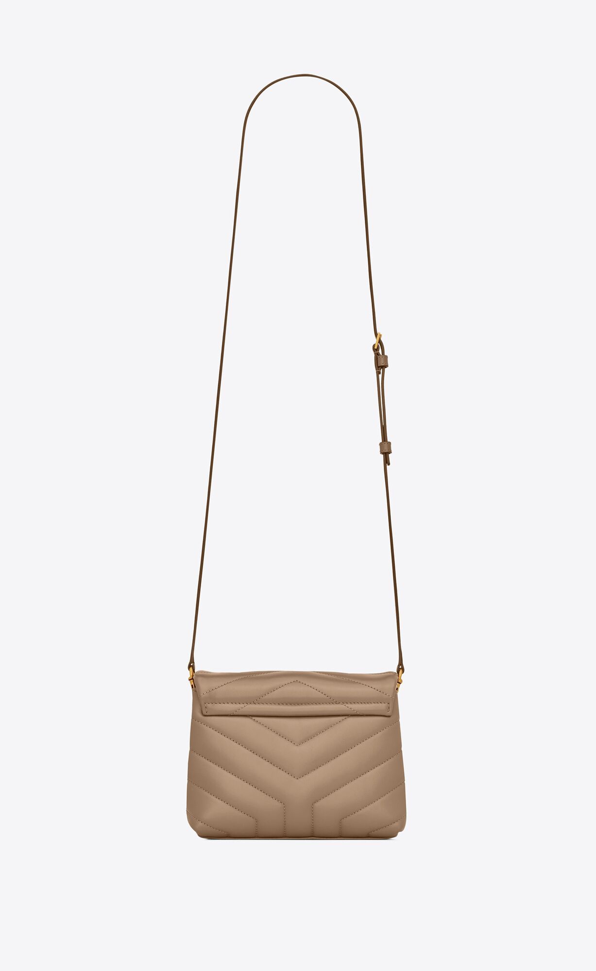 LOULOU TOY STRAP BAG IN MATELASS "Y" LEATHER