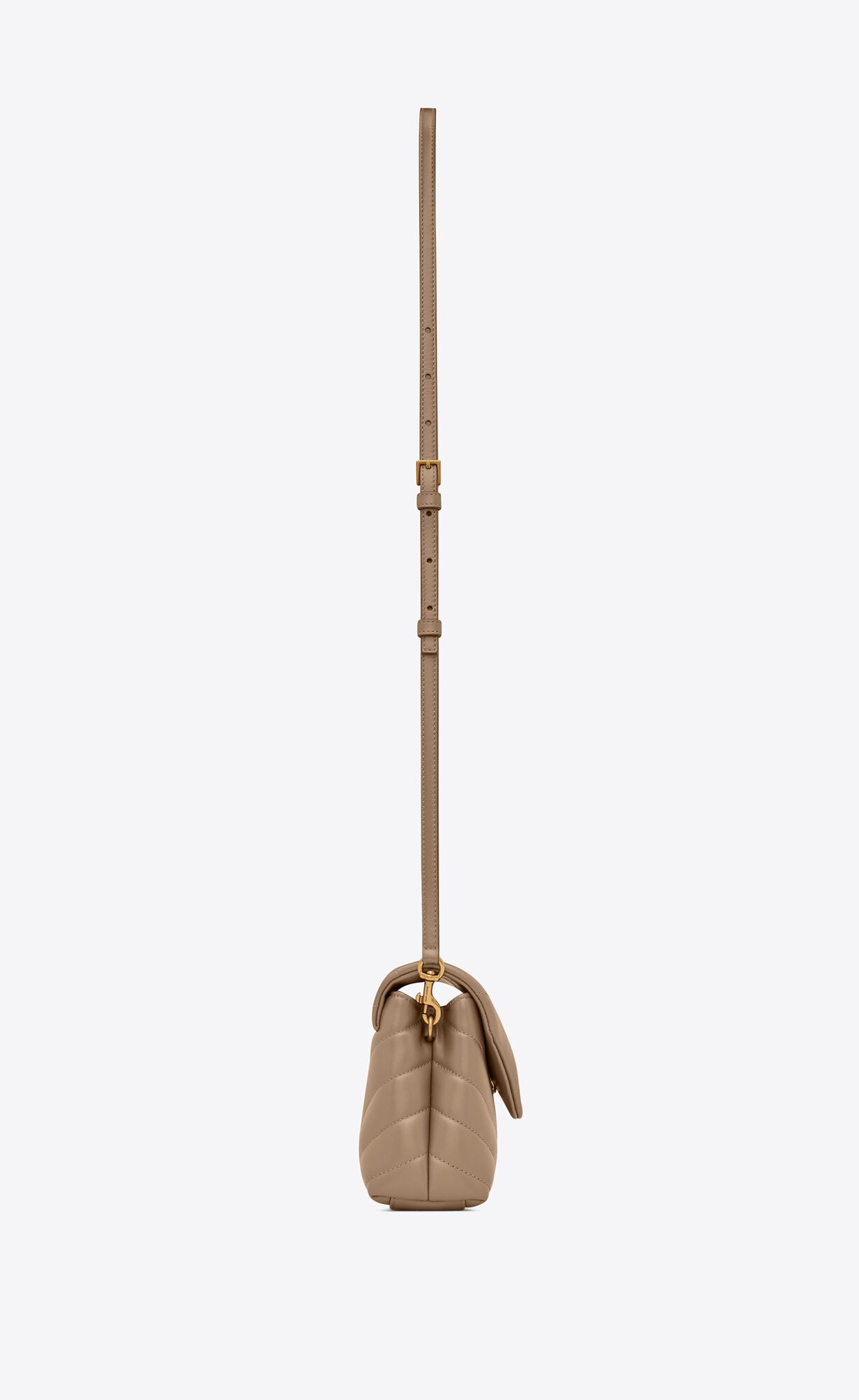 LOULOU TOY STRAP BAG IN MATELASS "Y" LEATHER