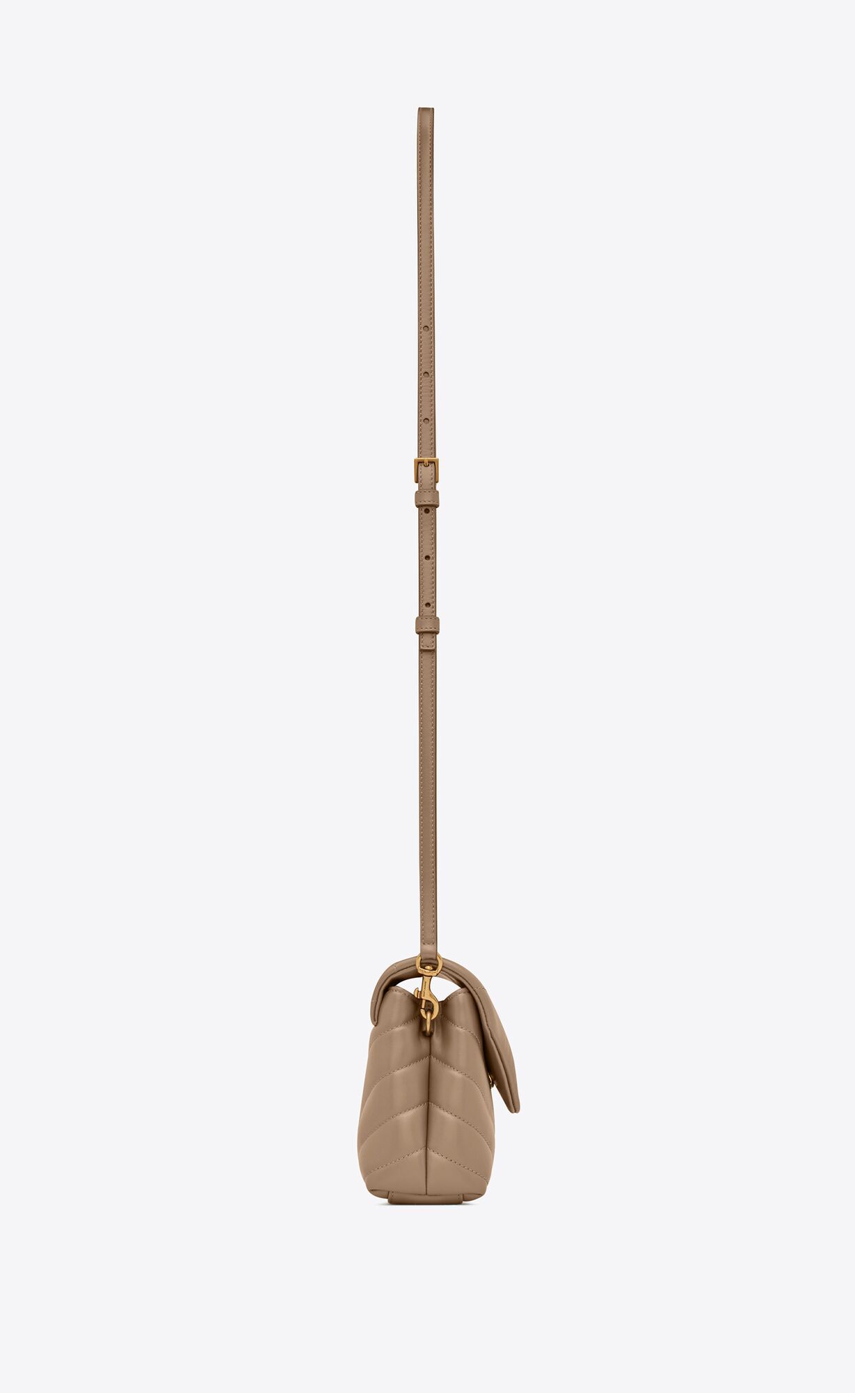 LOULOU TOY STRAP BAG IN MATELASS "Y" LEATHER