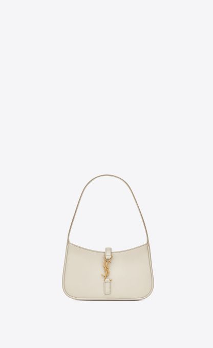 LE 5  7 MINI IN SMOOTH LEATHER-BLANC VINTAGE