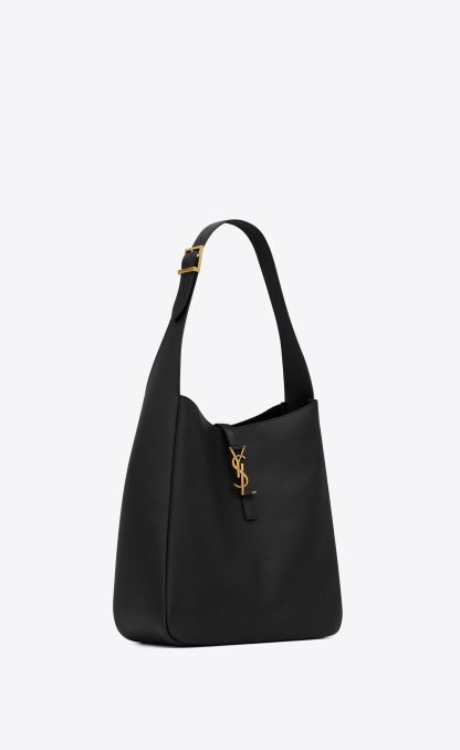 LARGE LE 5  7 SUPPLE IN SMOOTH LEATHER-BLACK