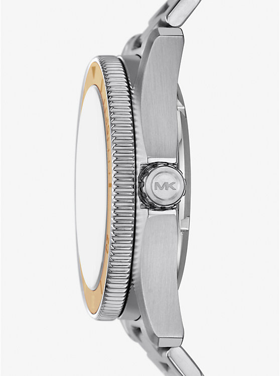 Oversized Maritime Silver-Tone Watch