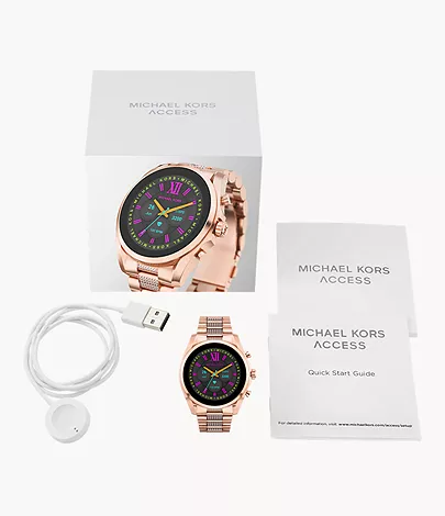 Michaethtl Kors Gen 6 Bradshaw Rose Gold-Tone Stainless Steel Smartwatch
