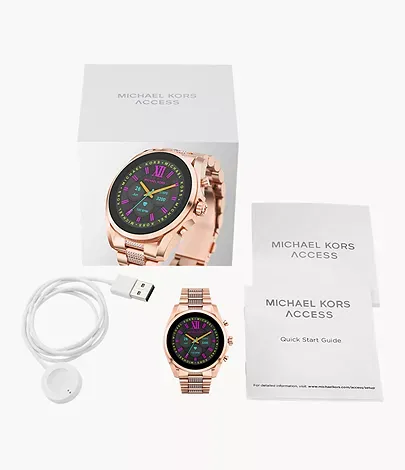 Michaethtl Kors Gen 6 Bradshaw Rose Gold-Tone Stainless Steel Smartwatch