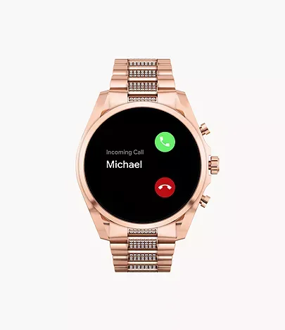 Michaethtl Kors Gen 6 Bradshaw Rose Gold-Tone Stainless Steel Smartwatch