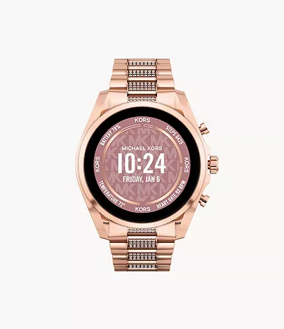 Michaethtl Kors Gen 6 Bradshaw Rose Gold-Tone Stainless Steel Smartwatch