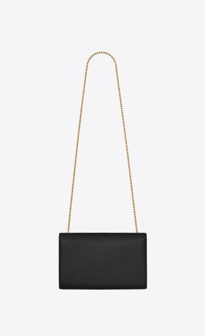KATE MEDIUM CHAIN BAG IN GRAIN DE POUDRE EMBOSSED LEATHER