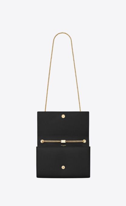 KATE MEDIUM CHAIN BAG IN GRAIN DE POUDRE EMBOSSED LEATHER