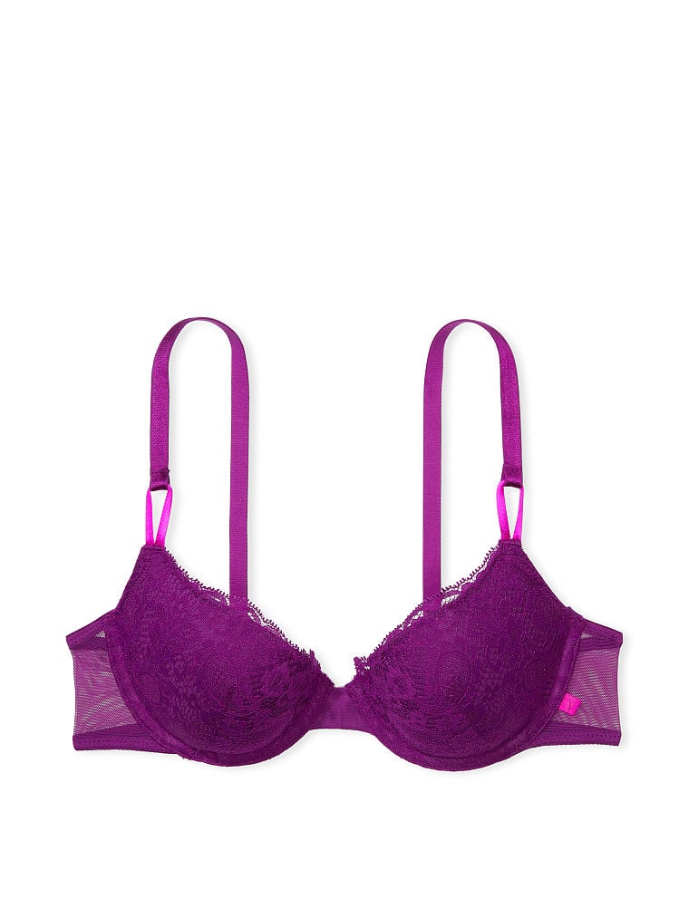Sexy Tee Lightly Lined Paisley Lace Demi Bra