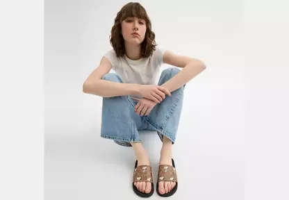 Cothtach X Peanuts Udele Sport Slide In Signature Canvas With Snoopy Print