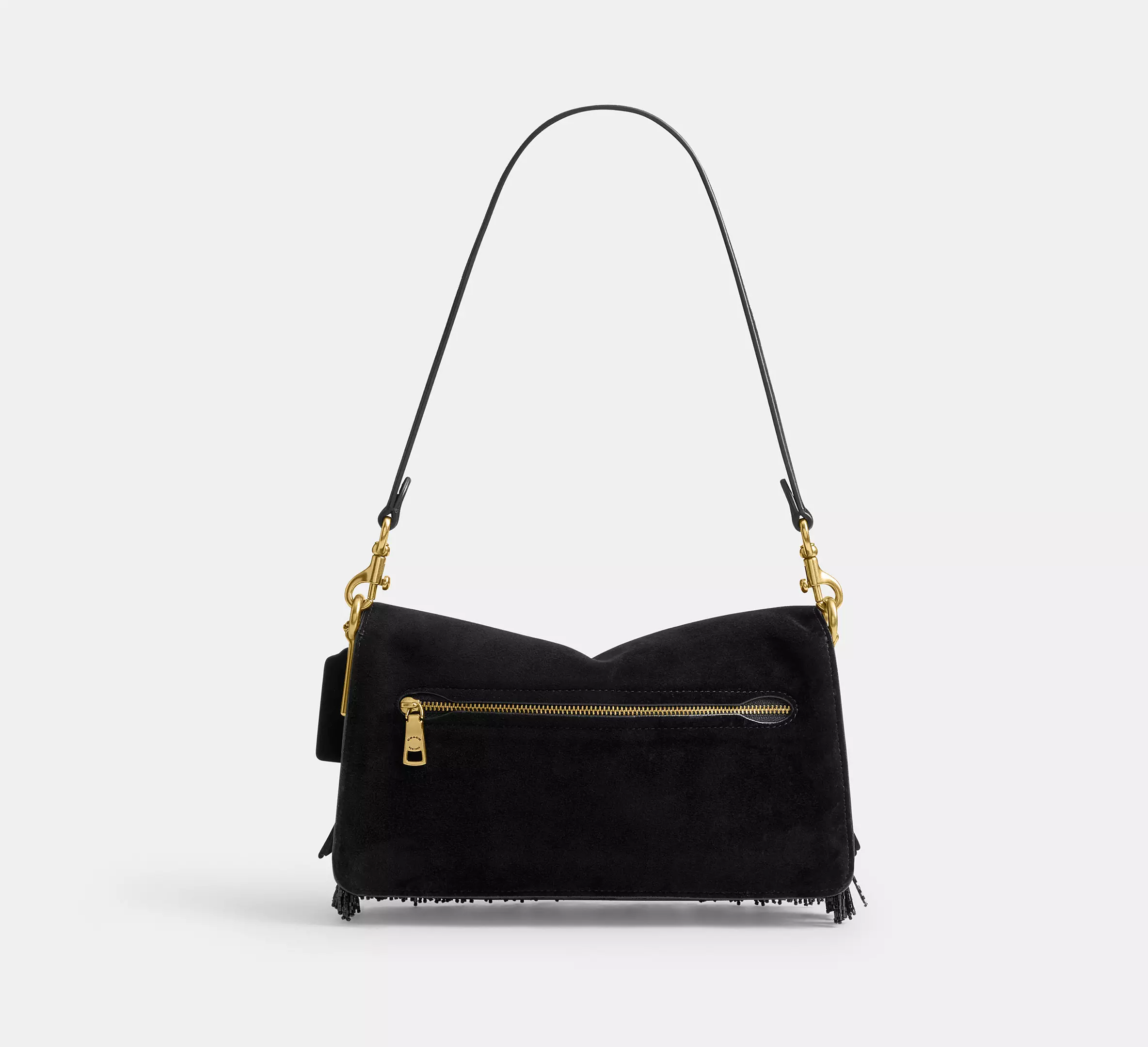 Tabby Shoulder Bag 26 With Crystal Beaded Fringe