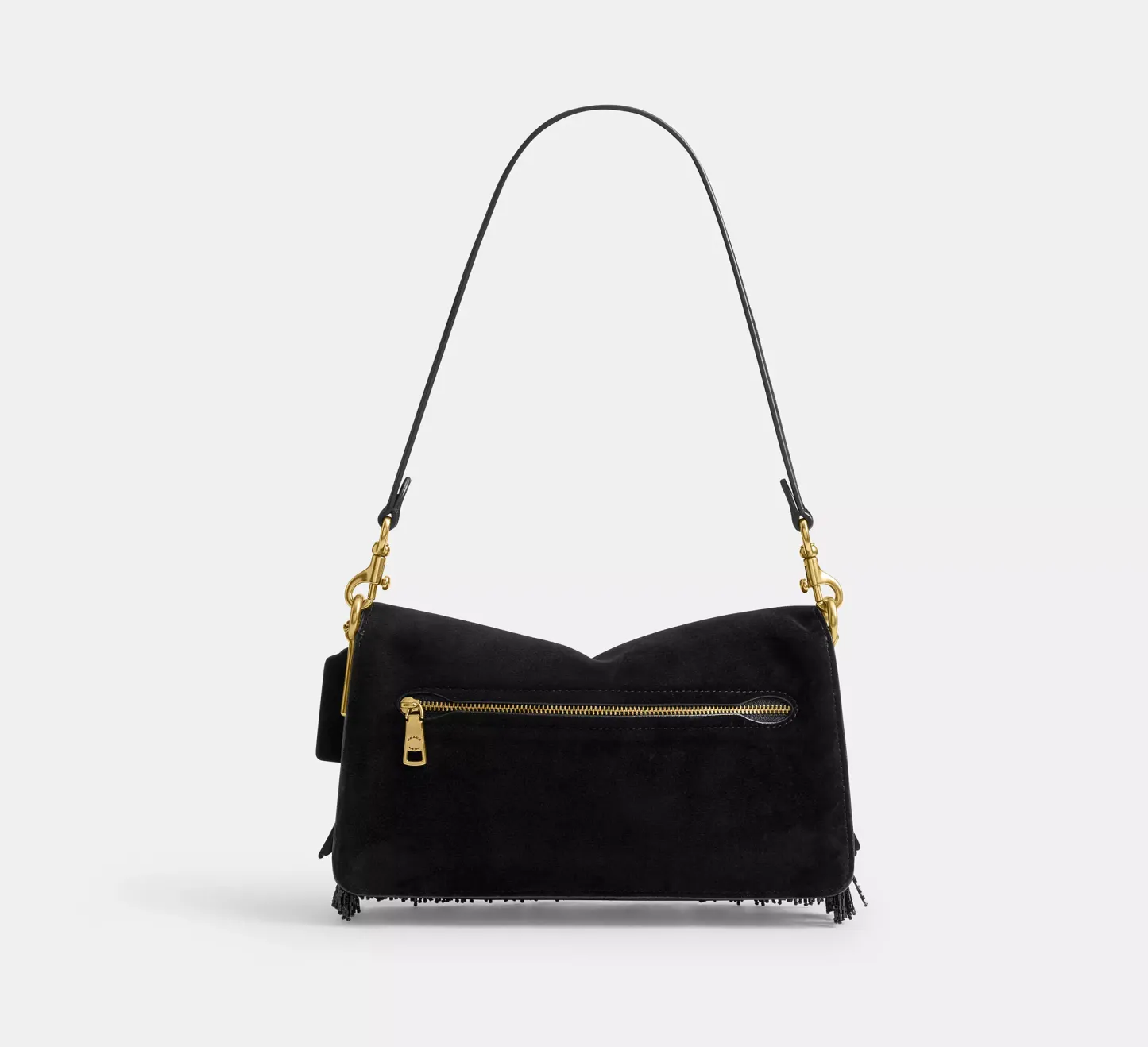 Tabby Shoulder Bag 26 With Crystal Beaded Fringe