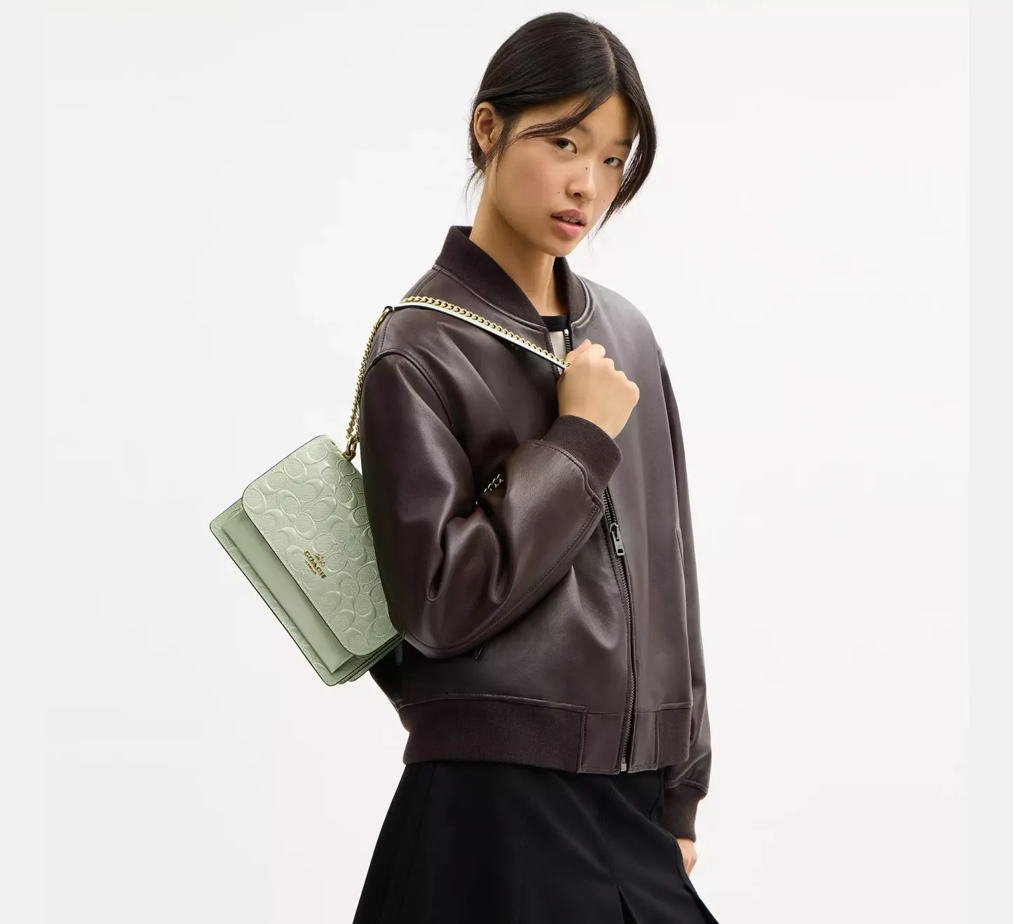 Klare Crossbody Bag In Signature Leather