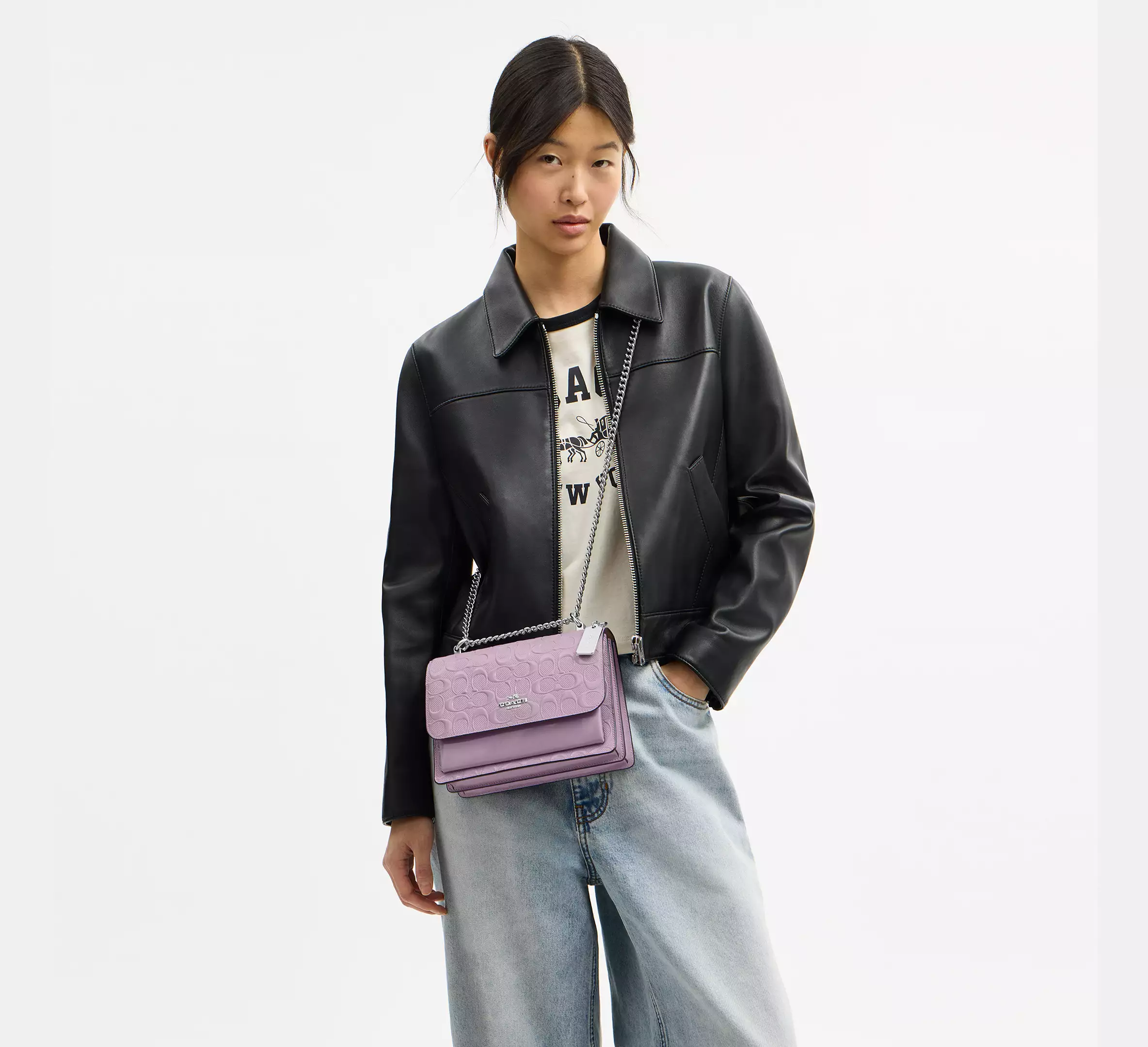 Klare Crossbody Bag In Signature Leather