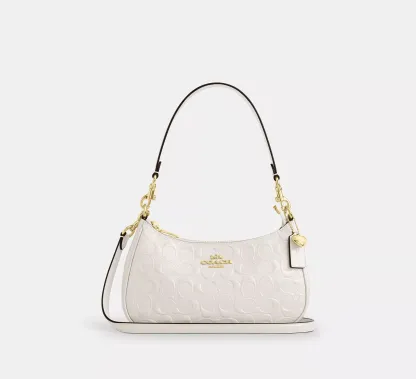 Teri Shoulder Bag In Signature Leather With Heart Charm