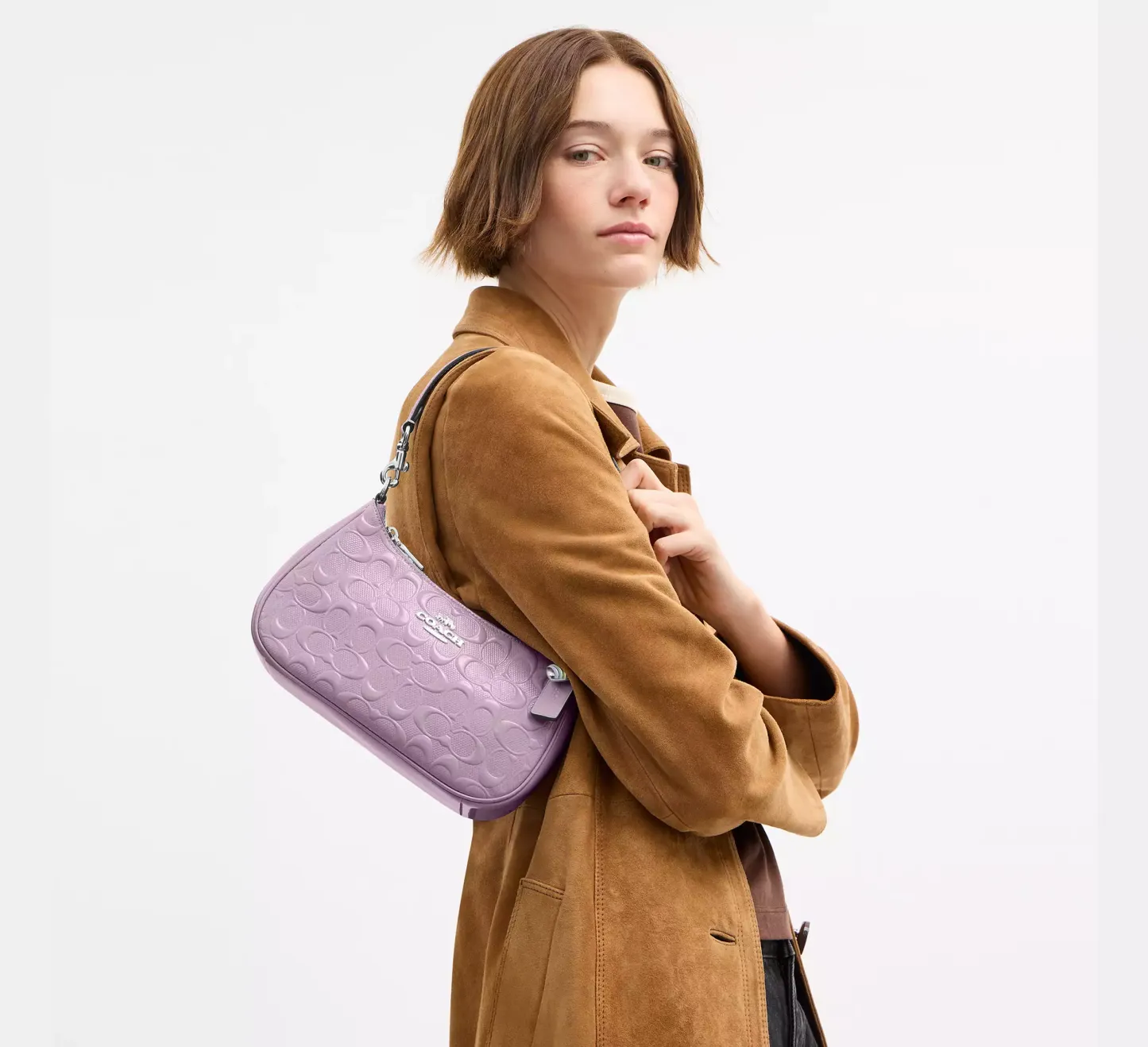 Teri Shoulder Bag In Signature Leather With Heart Charm