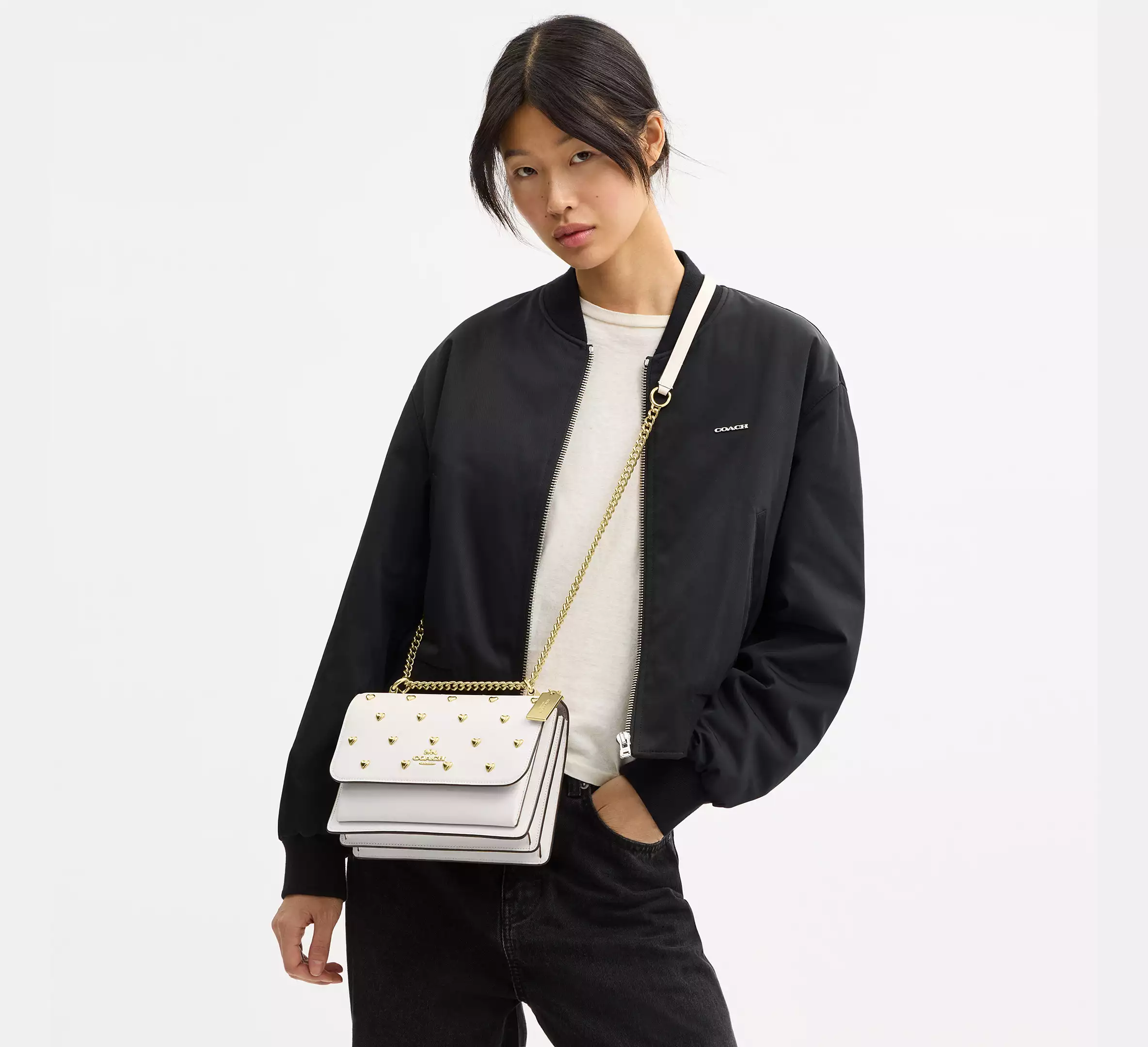 Klare Crossbody Bag In Signature Leather