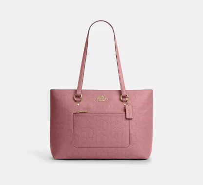 Station Tote Bag In Signature Leather