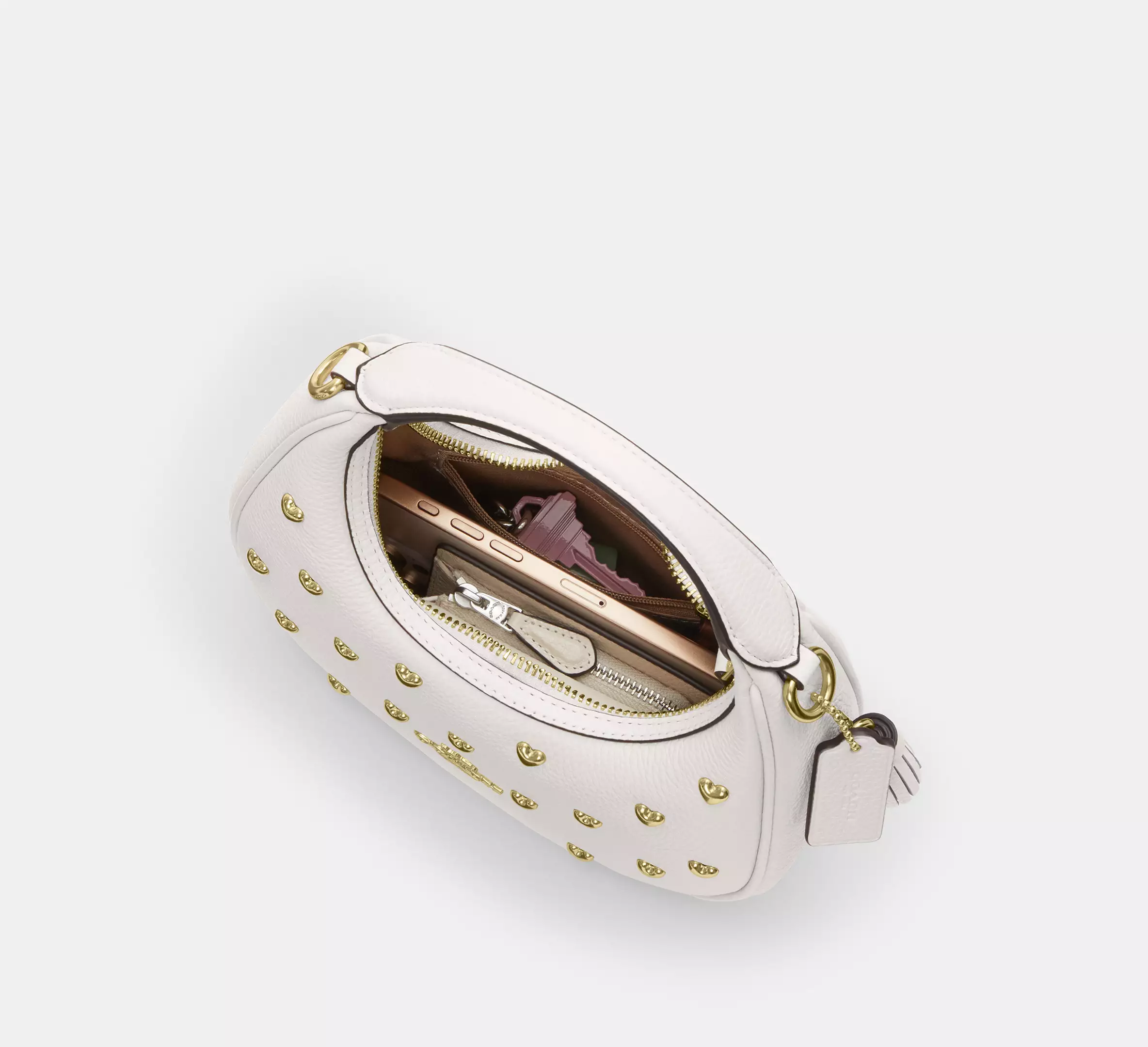 Carmen Mini Crossbody Bag With Heart Rivets
