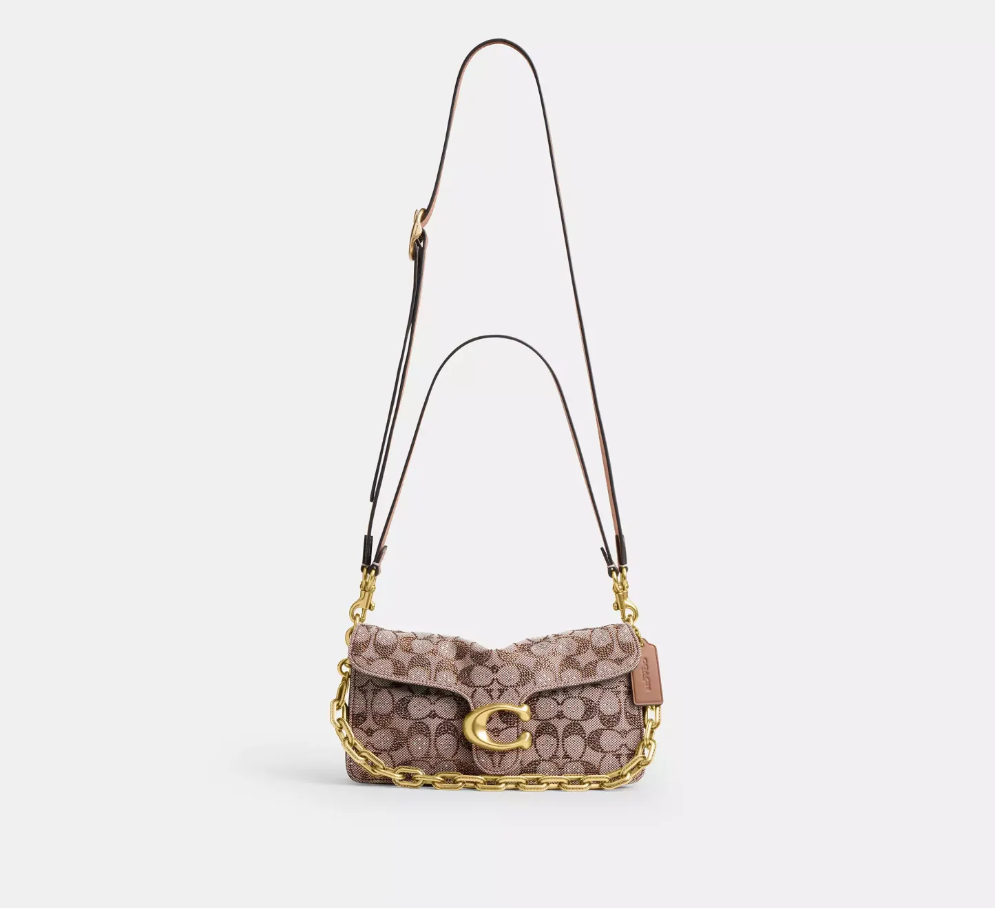 Tabby Shoulder Bag 26 In Crystal Signature Jacquard